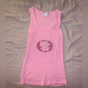 Hello kitty bedazzled Y2K tank top